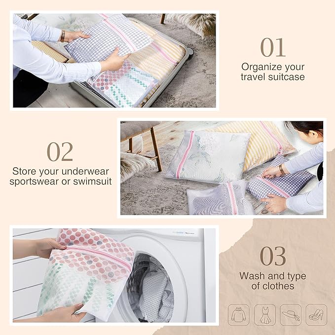 Greenstell Laundry Hamper with Wheels&Lid, 130L Large 3 Sections Clothes Hamper with 2 Types Removable Liner Bags, 5 Mesh Laundry Bags, Handwoven Divided Laundry Basket Black