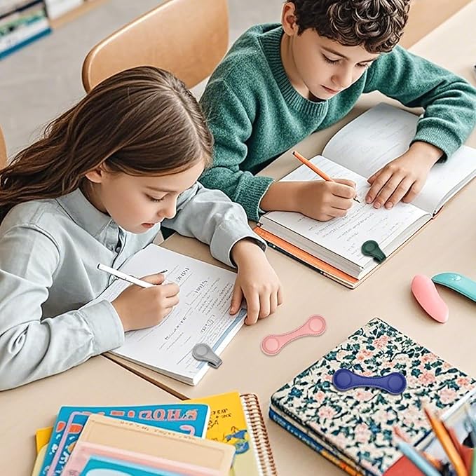 8 PCS Magnetic Bookmarks, Leather Magnetic Bookmarks for Women Men, Double-Sided Magnetic Book Mark Clip for Book Lovers Readers Teachers Students