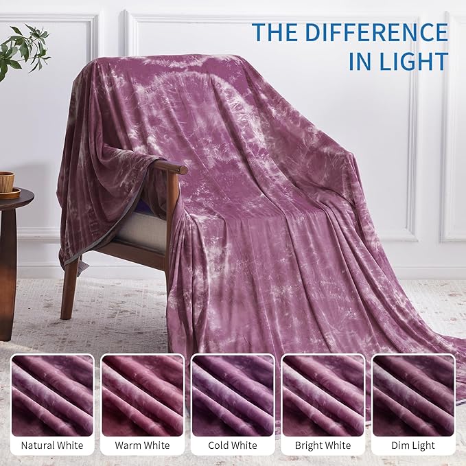 Guohaoi Cooling Blanket (90"x90"Queen Size) for Hot Sleepers and Night Sweats,Decortive Tie Dye,Arc-Chill Q-Max >0.5Cool Fiber,Ultra Cold Breathable,Comfortable,Keep Cool,Hypo-Allergenic,All-Season