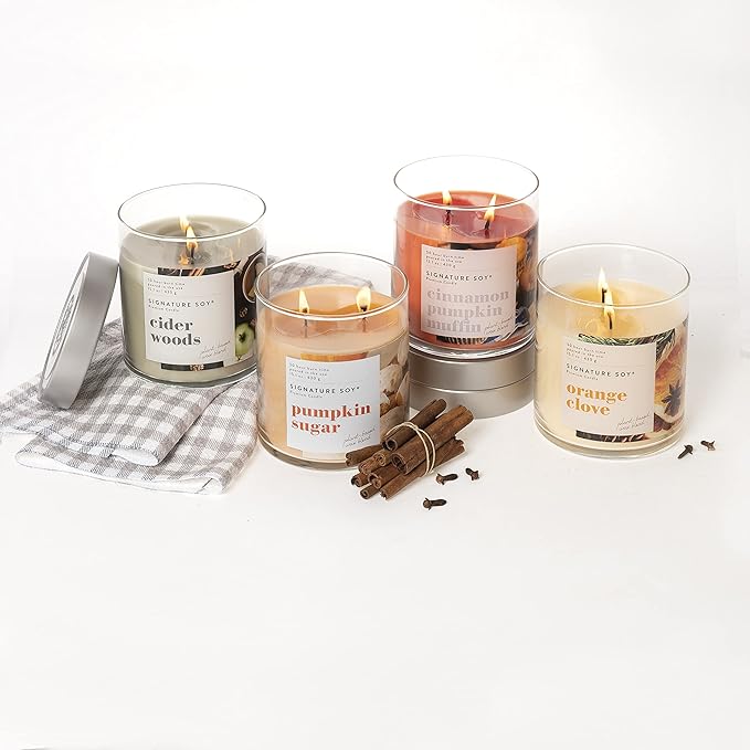 Lidded Cider Woods Scented Candle