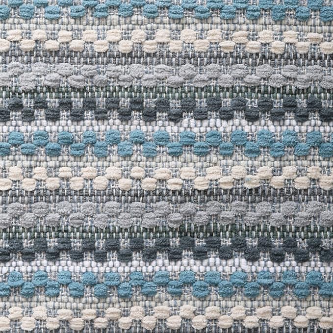 Rug Area Rugs Cotton 2x3 Ft Chenille Yarn for Livingroom Bedroom Washable RagRug Reversible Farmhouse Kitchen RunnerRug Carpet Area Runner Mat for Hallway, Entryway|Aqua Combo