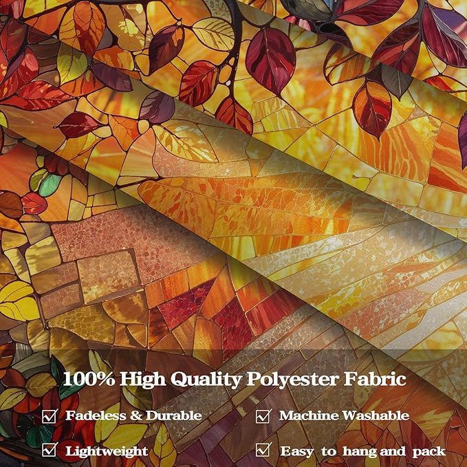 Lunerfex Tree of Life Tapestry Stained Glass Tapestry Wall Decor Tapestries for Bedroom Art Tapestries Wall Hanging for Bedroom Living Room Glass-Tree-03 44"x60"