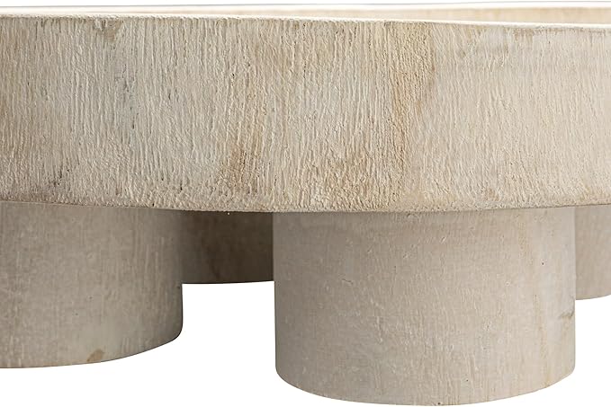 Bloomingville Paulownia Wood Dessert Pedestal Tray