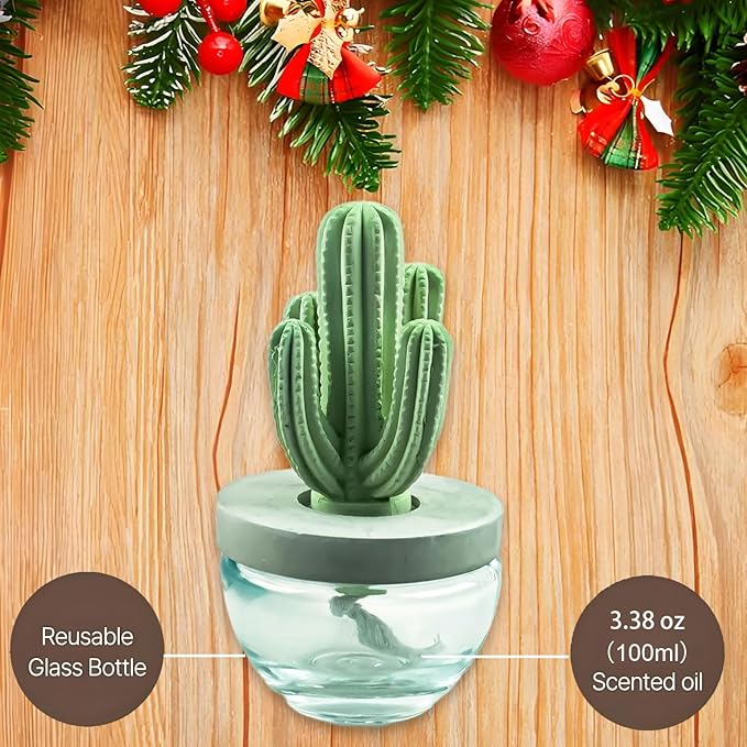 Pretty Valley Home Gypsum Cactus Fragrance Diffuser-Cutting Grass