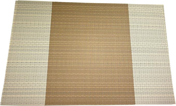 Vinyl Grey Florals Placemats Heat Resistant Dining Table Mats Non-Slip Washable Place Mats Set of 6