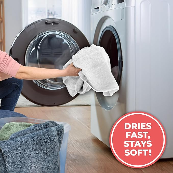 TEXTILOM Washcloths for Body and Face – Hotel and Spa Quality & Soft & Absorbent & Quick Dry Wash Cloths for Your Body – 100% Turkish Cotton Wash Clothes Towel Set of 4 (13 x 13 inches) - White