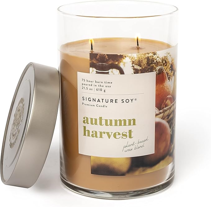 Lidded Autumn Harvest Scented Candle