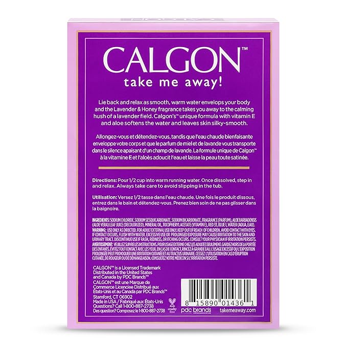 Calgon Ultra-Moisturizing Bath Beads, Lavender & Honey, 30 oz (Pack of 4)