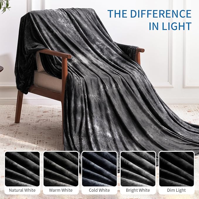 Guohaoi Cooling Blanket (90"x108"King Size) for HotSleepers,Decortive Tie Dye,Absorbs Heat to Keep Body Cool for Night Sweats,Arc-Chill Q-Max >0.5Cool Fiber,Keep Cool,All-Season.