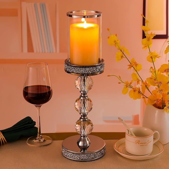 Pillar Candle Holders, Candle Holder for Pillar Candle, Candlesticks Holder for Coffee Dining Table,Wedding, Home Ceterpieces, Home Decor CH00XL