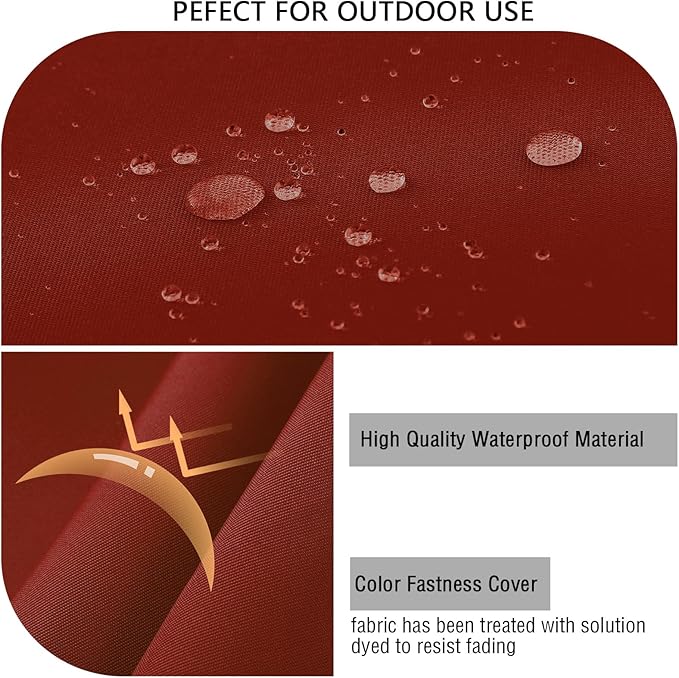 idee-home Outdoor Cushions for Patio Furniture, Outdoor Seat Cushion, Waterproof Hampton Bay Deep Seat Replacement Couch Chair Cushions for Garden Lawn Backyard Deck, 28.5 x 28.5