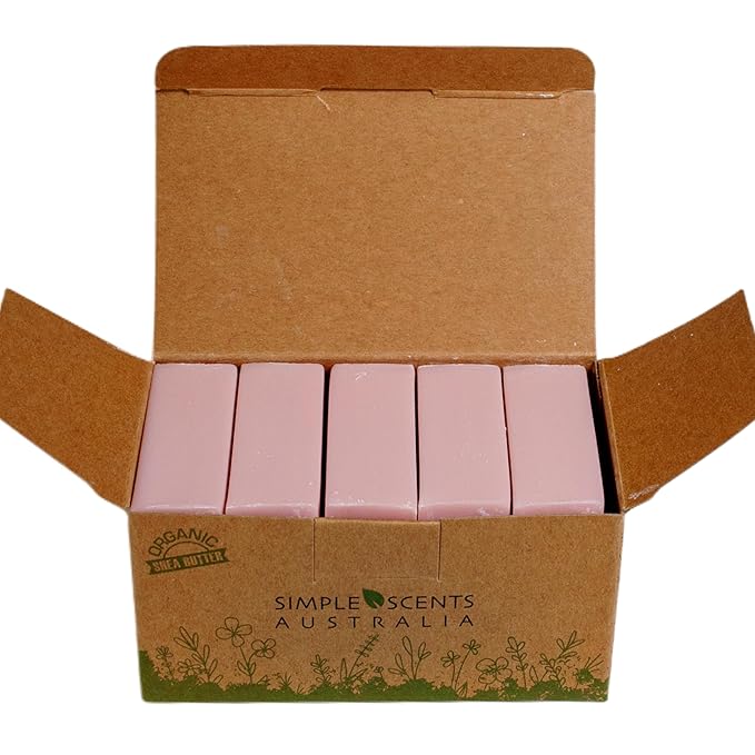 Sweet Pea & Jasmine Scented Natural Soap Bars (5 Bars), 3.5oz Moisturizing French Triple Milled Soap Bars Enriched with Shea Butter - Pure Plant Oil Bath & Body