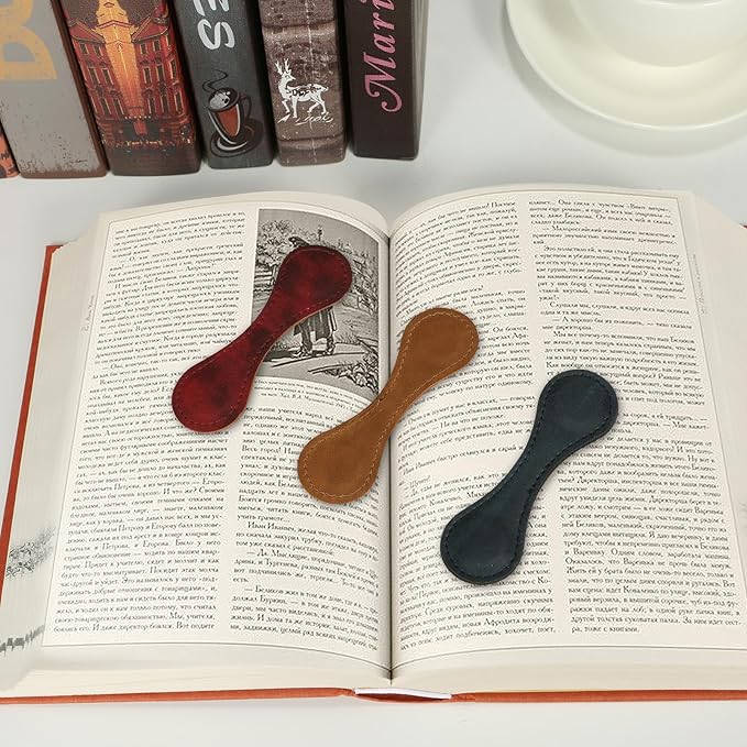 Magnetic Bookmarks,Magnetic Leather Bookmark, Magnetic Bookmarks for Women,Gifts for Women, Book Lovers, Family, Friends, Kids, Readers
