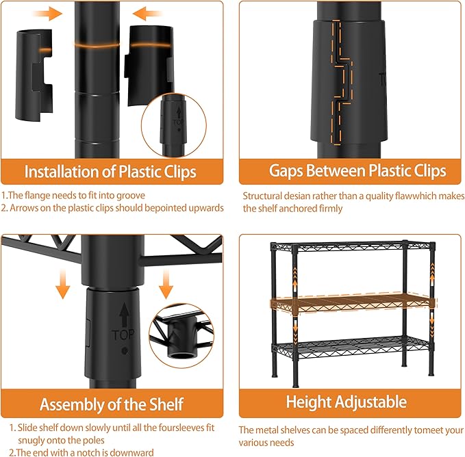 Xiofio 2 Tier Ladder Potted Multiple Plants for Indoor and Outdoor Plant Stands, Adjustable Shelves and Multifunctional Plant Racks suitable for living room balconies and gardens,(Black)