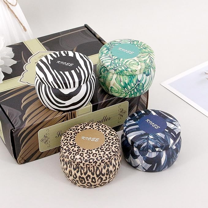 Naimo 4 Pack Scented Candles Long Lasting Soy Wax Aromatherapy Candle for Home Bathroom Yoga Birthday Gift Set Women Present