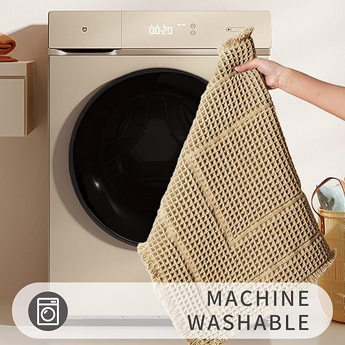 Bath Rugs Mat,Upgraded Waffle Bath mat,Super Absorbent Non Slip Bath Rugs,Machine Washable Rugs for Shower Room, Rubber Backed Bath Mats, Ultra Soft,Brown,18" x 30"