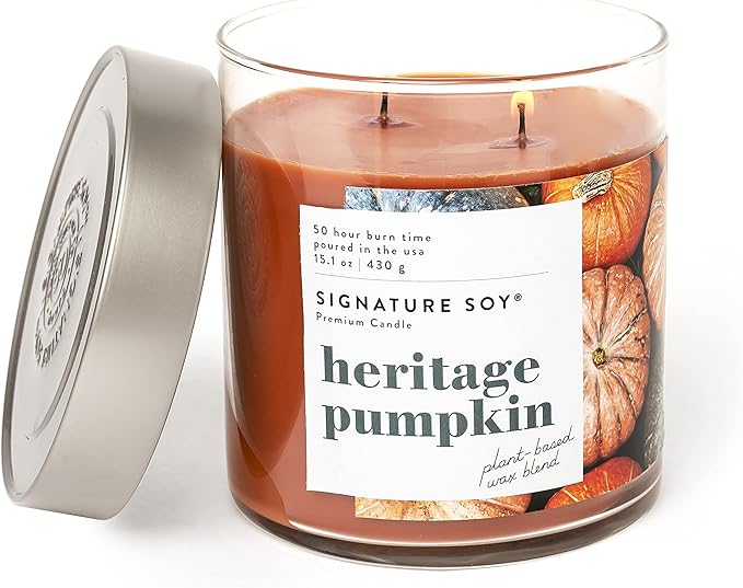 Lidded Heritage Pumpkin Scented Candle