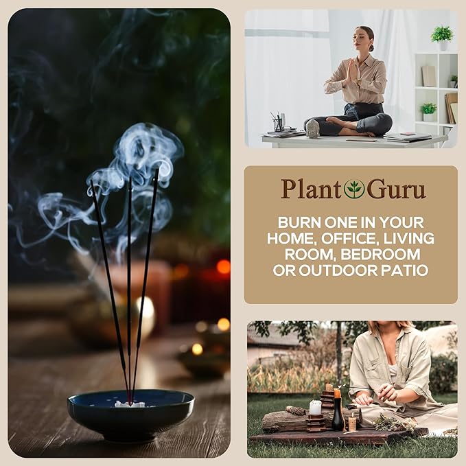 Citronella Exotic Incense Sticks 7 Inch - Bulk 1 Bundle 85 to 100 Sticks - Natural 7" Long Lasting Aroma That Burns for 30 to 45 Minutes.