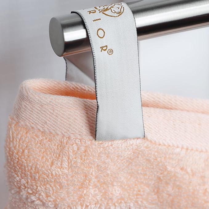 Superior Egyptian Cotton 8-Piece Hand Towel Set, Towel Basics For Quick Dry, Absorbent Small Towels, Facial, Spa, Kitchen, Bathroom Essentials, Apartment, Guest Bath, Soft, Washcloth, Peach