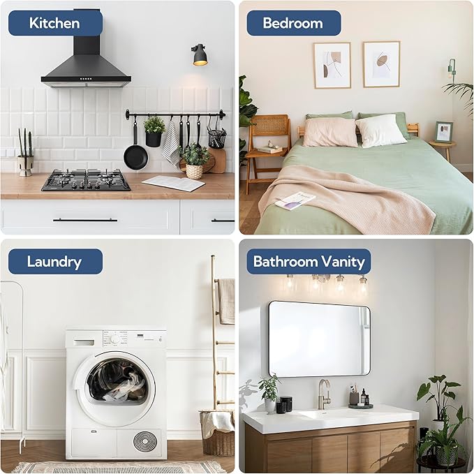 GRANNY SAYS Shower Caddy Hanging, 2 Pack Bathroom Shelves for Shower, Waterproof Shower Shelf for Inside Shower, Shower Shelves for Organization and Storage, Wicker Shower Rack for Home Decor, Nature
