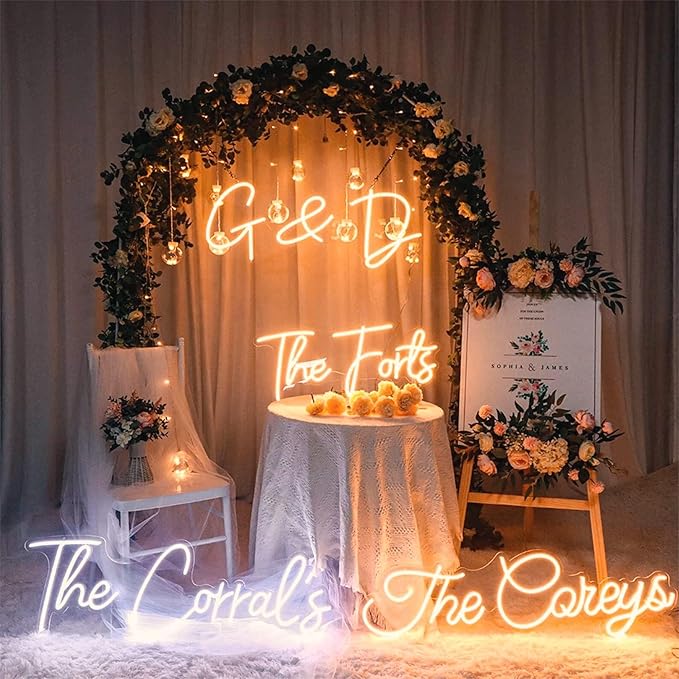 Custom Neon Signs for Wall Decor, Personalized Name Dimmable LED Neon Light Signs for Bedroom,Wedding Birthday Party for Girls And Boys Gift