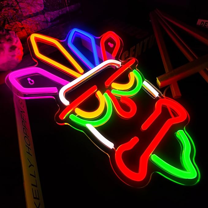 Tiki Bar Neon Sign Dimmable Led Neon Signs for Tiki Bar Wall Decor USB Powered Led Light for Beer Pub Club Restaurant,Party,Man Cave, Game Room Wall Decor