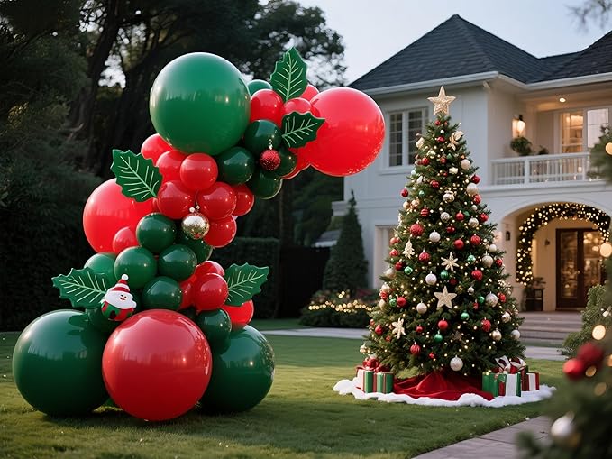 Dark Green Balloons 145pcs Different Sizes 18 12 10 5 Inch Forest Green Balloons for Birthday Wedding Baby Shower Jungle Summer Theme Anniversary Celebration Decoration