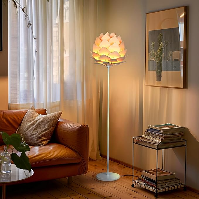 Brightech Artichoke Design Unique 68 Inch Tall Free Standing Pole LED Floor Lamp