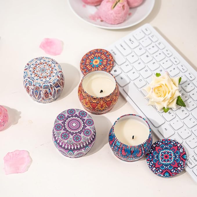 Topadorn Scented Candles Gifts Set of 4, Aromatherapy Candles for Home Scented, Mother's Day Gift