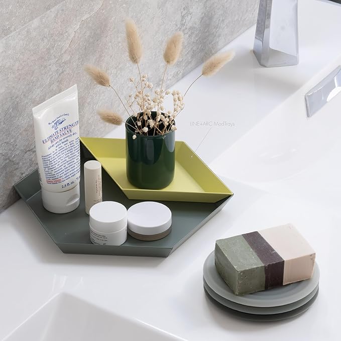 LINE+ARC Extra Thick Silicone Coasters (As Seen in NYTimes WireCutter) Waterproof Anti-Stain Heat-Safe Dishwasher-Safe Degrē Coasters XL (Set of 6 Smoke) Outdoor Rubber Mid-Century Modern
