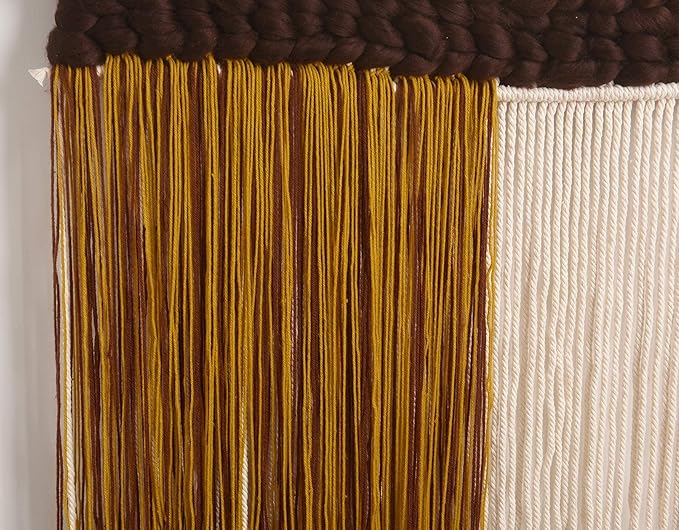 IOWER Macrame Wall Hanging Woven Large Colorful Macrame Wall Decor Fiber Art Handmade Home Room Decor 40" W*32" L