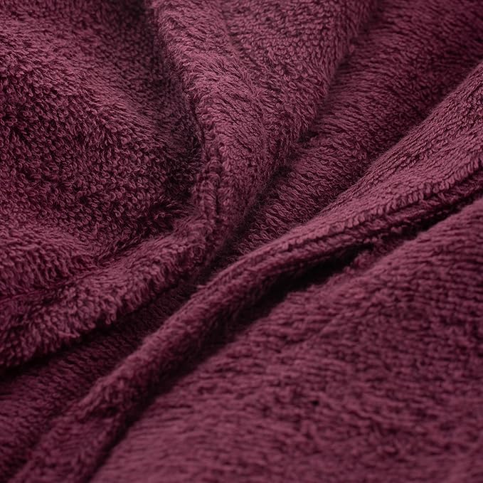HOMELOVER 4 Piece Towel Set - 100% Organic Cotton 2 Bath Towels & 2 Hand Towels - 500 GSM, Hotel Quality, Soft, Highly Absorbent & Quick Drying Wash Towels for Kitchen & Bathroom (Plum Purple)