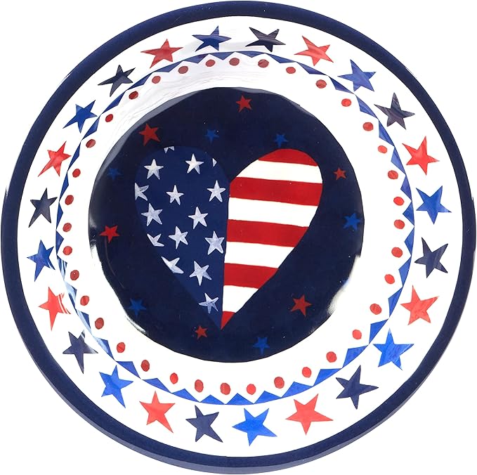 Certified International Stars & Stripes 12 Piece Melamine Dinnerware Set, Service For 4
