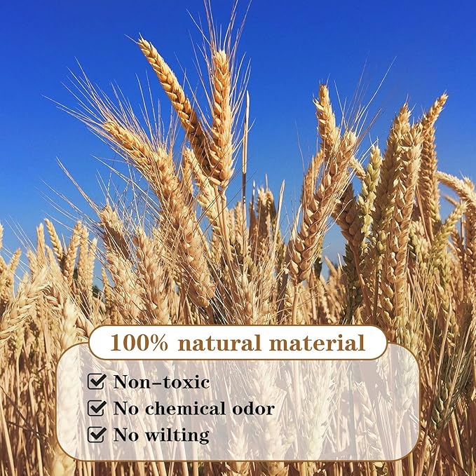 500 Pcs Dried Flower Dried Wheat Stalks Wheat Grass Decor Dried Flowers Arrangement for Home Table Wedding DIY Design Party Farmhouse Decor (16")