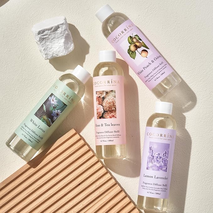 COCORRÍNA Reed Diffuser Refill - Spring Bouquet 6.7 Oz Reed Diffuser Oil Refill Home Fragrance for Bedroom, Bathroom Home Decor