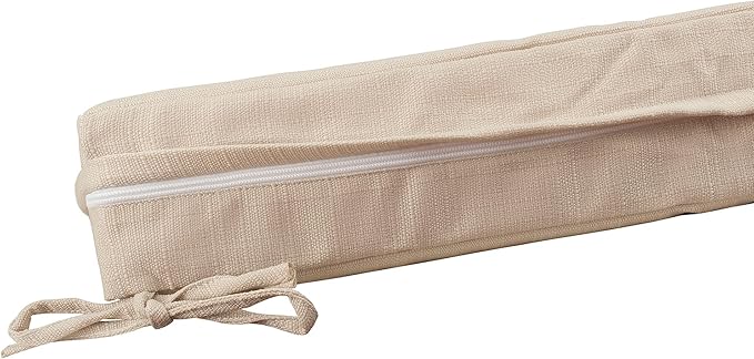 FUNHOME Outdoor Cushion Covers 20 x 18 x 4 inch,Set of 2,Replacement Seat Cushion Cover for Patio Furniture Chair,Water Resistant,Fade-Resistant Slipcover Only,No Insert(Antique Beige)