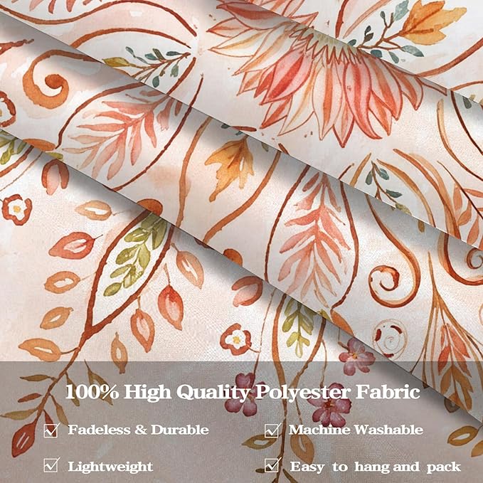 Lunerfex Floral Mandala Tapestry Boho Tapestry for Bedroom Orange Tapestries Wall Hanging Living Room Wall Art and Home Decor 60x80