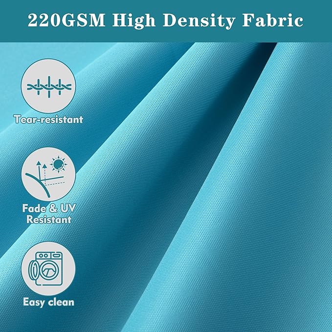 Outdoor Loveseat Cushion, Waterproof Fade & Tear Resistant Seat and Backrest Cushion Set for Patio Furniture,46x24 Inch, Teal