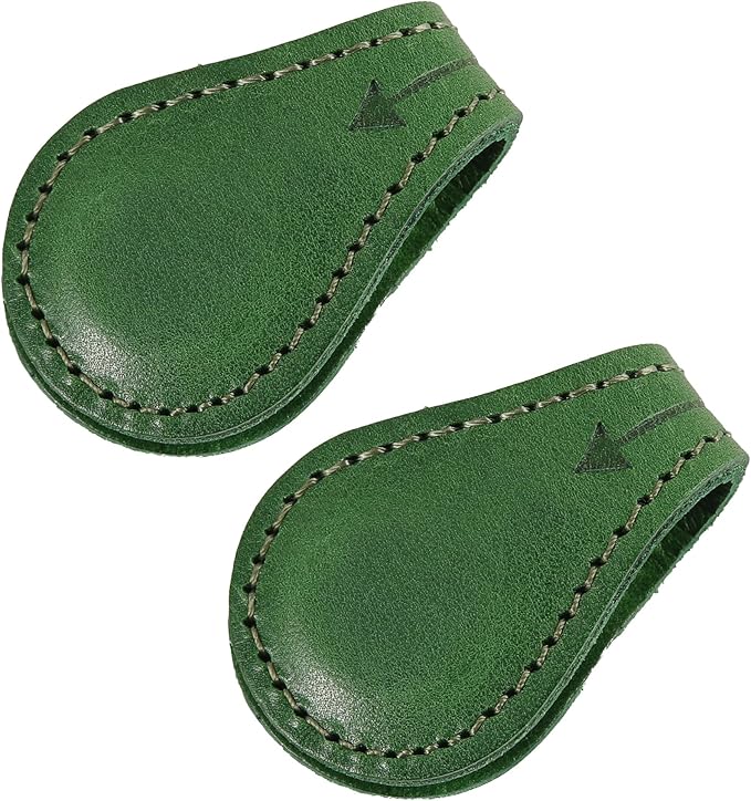 Magnetic Leather Bookmarks Book Marks for Reading Women Men Book Lovers Readers (Green)