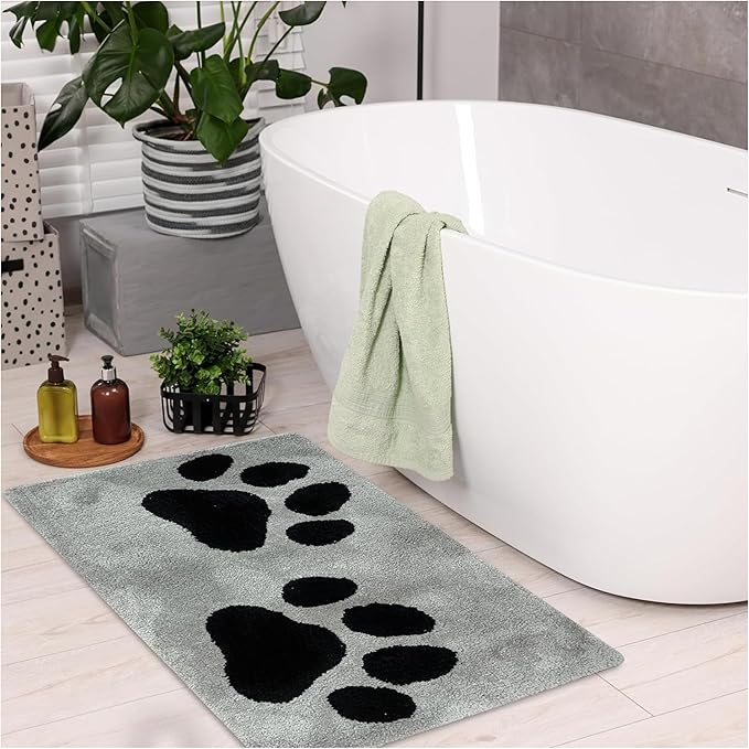 Super Absorbent Dog Bath Mat – Non-Slip Quick Dry Pet Mat for Dogs & Cats, Soft Microfiber Towel Rug for Bathroom, Grooming, Entryway – Machine Washable, 36"x24"