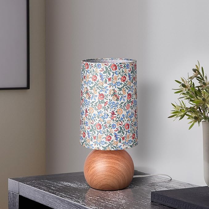 Flowers Small Table Lamp, Boho Floral Table Lamp for Bedroom Table Lamp Small Bedside Table Lamp, Farmhouse Bed Side Table Lamp with Flowers Shape for Small Space for Bedroom, living Room, Nursery