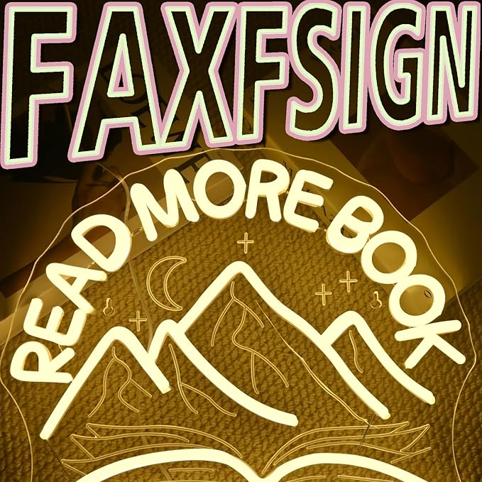 Read More Book Neon Signs Mountain Neon Signs for Wall Decor Dimmable Book Classroom Led Light for Reading Bookshelves Bedrooms Bookstores Libraries Clubs Book Lovers Reader Gift