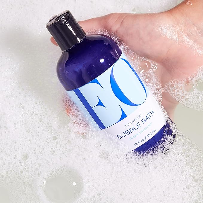 EO Bubble Bath, 12 Ounce (Pack of 1), Unscented, Plant-Based, Botanical Extracts