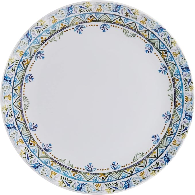 Fitz & Floyd Fitz and Floyd Azure Melamine Outdoor 12 Piece Dinnerware Set, Service for 4, Multicolor