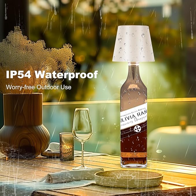 2025 New Wireless Bottle Lamp,RGB LED Bottle Light with Remote Dimmable(RGB White, 1pc)
