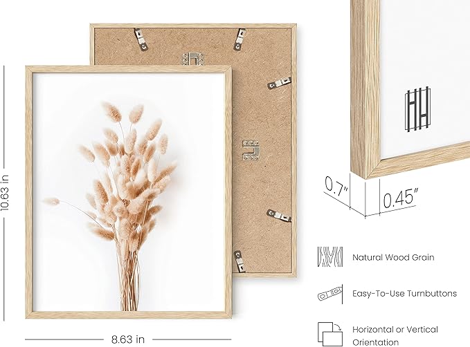 HAUS AND HUES Flower Wall Decor - Set of 4 Floral Wall Art, Floral Wall Decor, Flower Wall Art, Framed Flower Painting, Floral Pictures Wall Decor, Flower Pictures Wall Decor (Framed Beige 8x10)