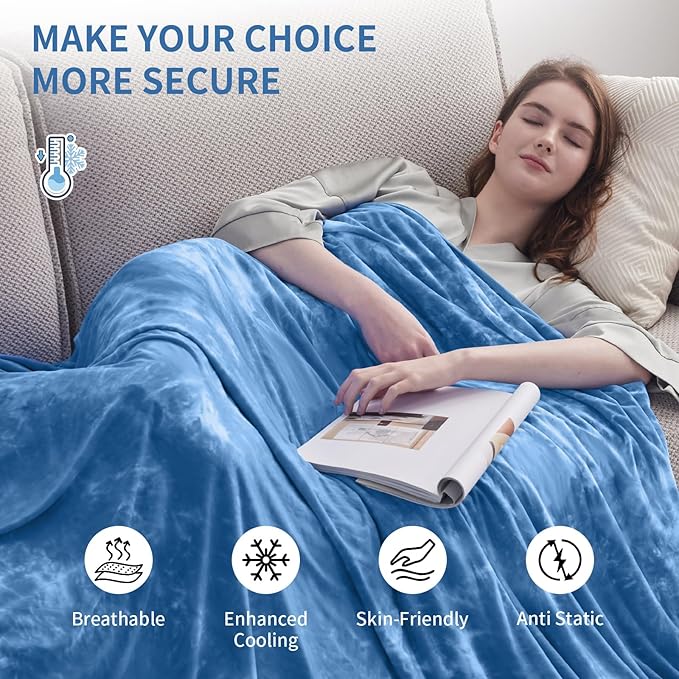 Guohaoi Cooling Throw Blanket for Hot Sleepers,Decortive Tie Dye,Arc-Chill Q-Max >0.5Cool Fiber,100% Oeko-Tex Certified,Lightweight Summer Cool Blanket for Ultra Cold Breathable,Keep Cool,50''x70''