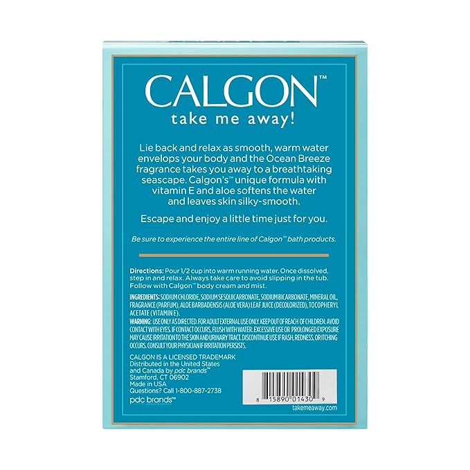 Calgon Ultra-Moisturizing Bath Beads, Ocean Breeze, 30 Ounce