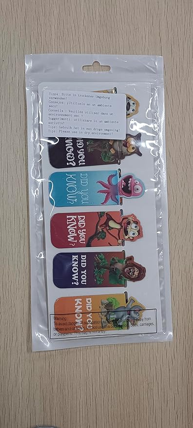 Sepamoon 12 Pcs Magnetic Bookmarks Book Marks Cute Magnet Page Markers Page Clips Funny Animal Bookmarks for Students Teacher Reading Party Favor (Animal Style)