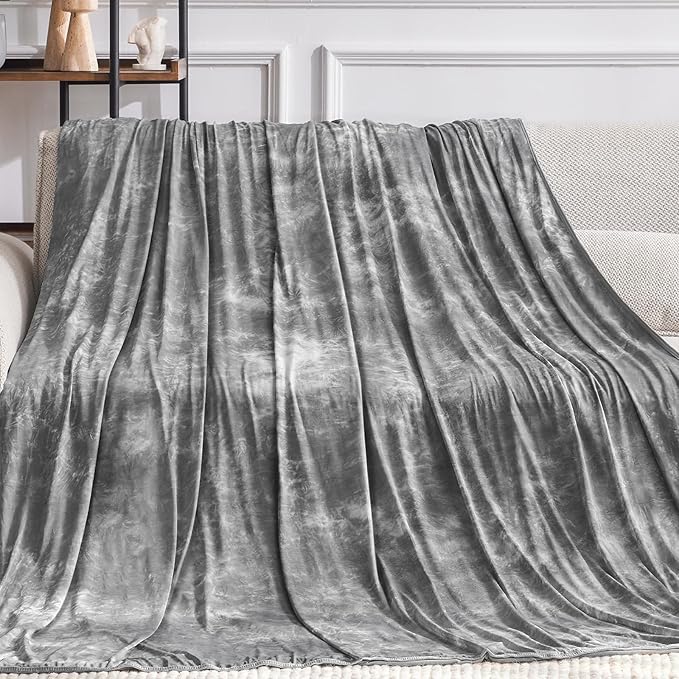 Guohaoi Cooling Blanket for HotSleepers - Arc-Chill Q-Max >0.5 Cool Fiber, 100% Oeko-Tex Certified, Summer Lightweight Throw Blanket, Absorbs Heat to Keep Body Cool for Night Sweats(90x108 Grey)